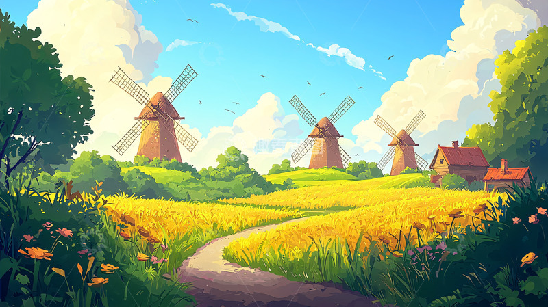 高清大图下载【趣麦麦图】田园风光30