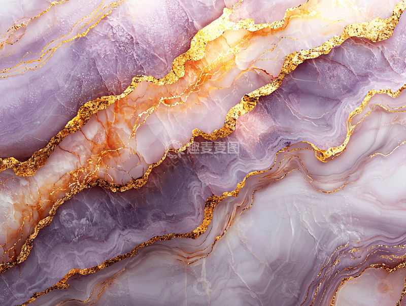 高清大图下载【趣麦麦图】紫色金色大理石纹理