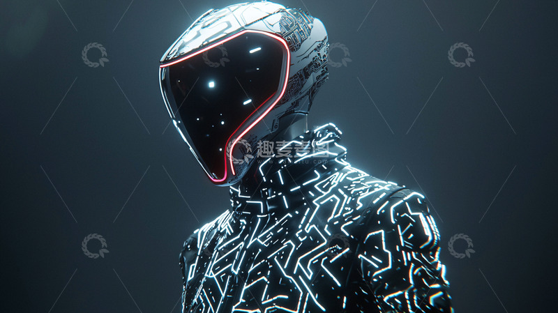 高清大图下载【趣麦麦图】未来科技战士