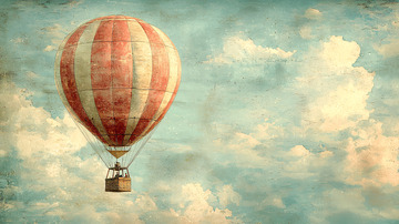 复古热气球