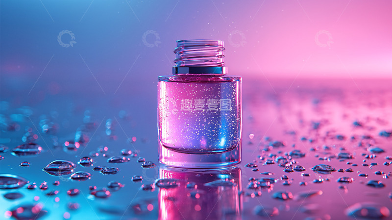 高清大图下载【趣麦麦图】炫彩闪光指甲油