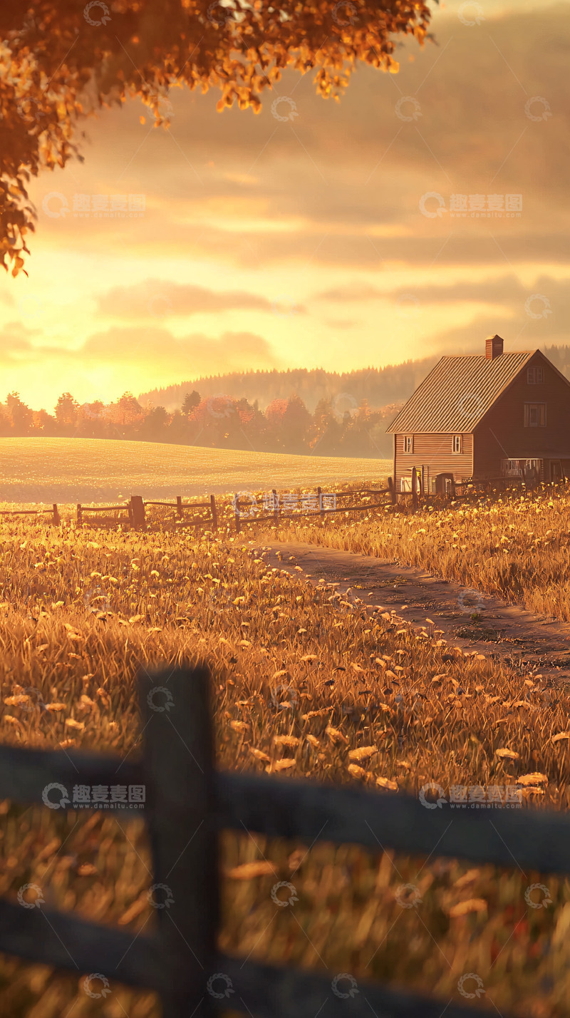 高清大图下载【趣麦麦图】秋日农场景色