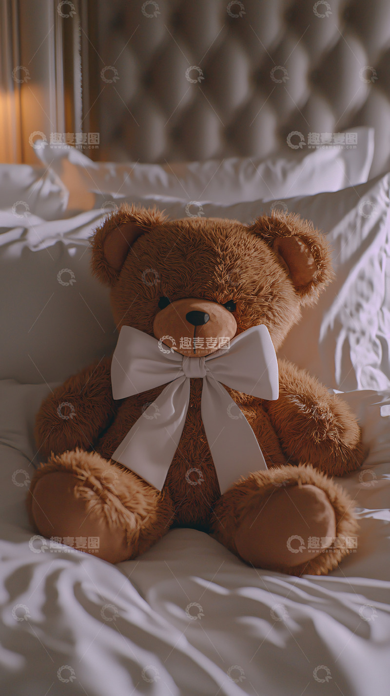 高清大图下载【趣麦麦图】毛绒玩具棕熊