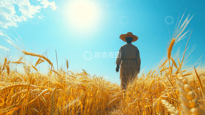 高清大图下载【趣麦麦图】金色的麦田