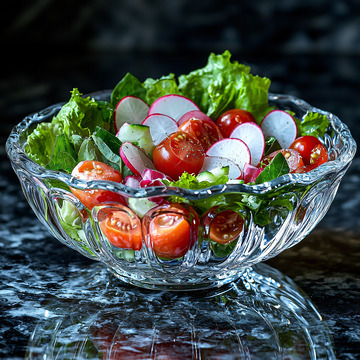水晶沙拉碗