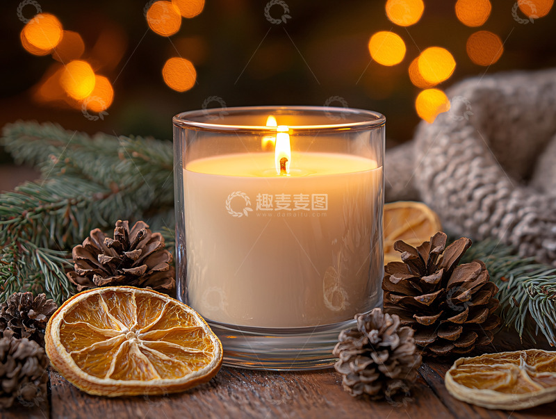 高清大图下载【趣麦麦图】玻璃杯香薰蜡烛