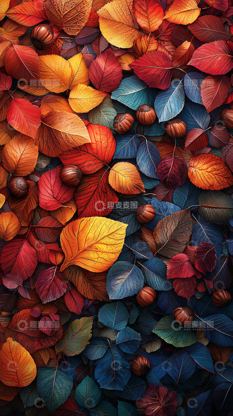 高清大图下载【趣麦麦图】秋叶
