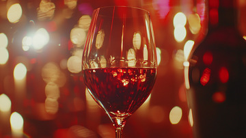 红酒杯里的红酒