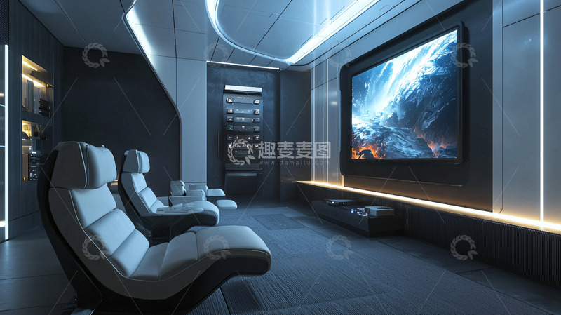 高清大图下载【趣麦麦图】高端家庭影院设计