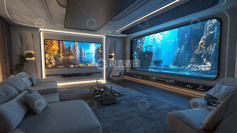 高清大图下载【趣麦麦图】高端家庭影院设计