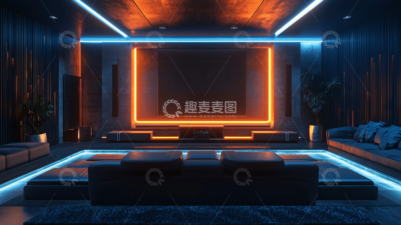 高清大图下载【趣麦麦图】高端家庭影院设计
