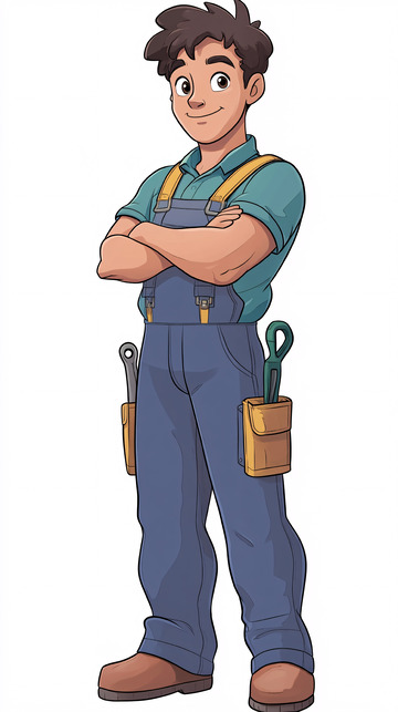 卡通工人