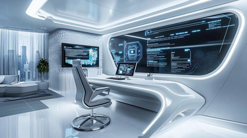 未来科技感办公室