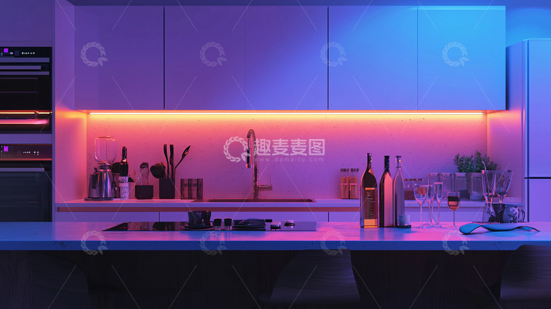 现代厨房氛围灯