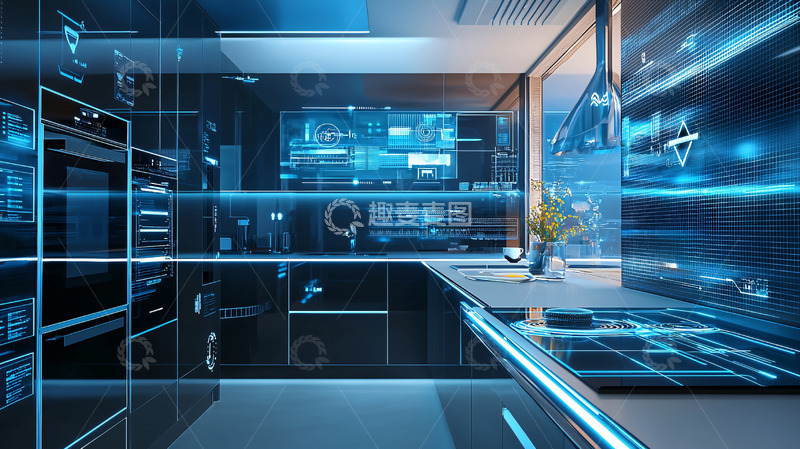 高清大图下载【趣麦麦图】智能家居厨房