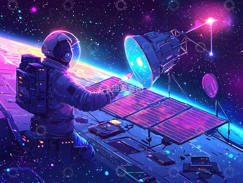 高清大图下载【趣麦麦图】太空宇航员