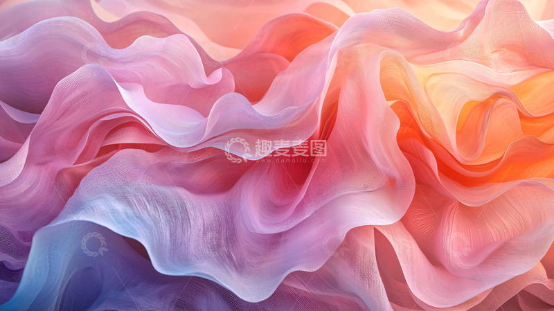 高清大图下载【趣麦麦图】粉色和橙色的抽象纹理