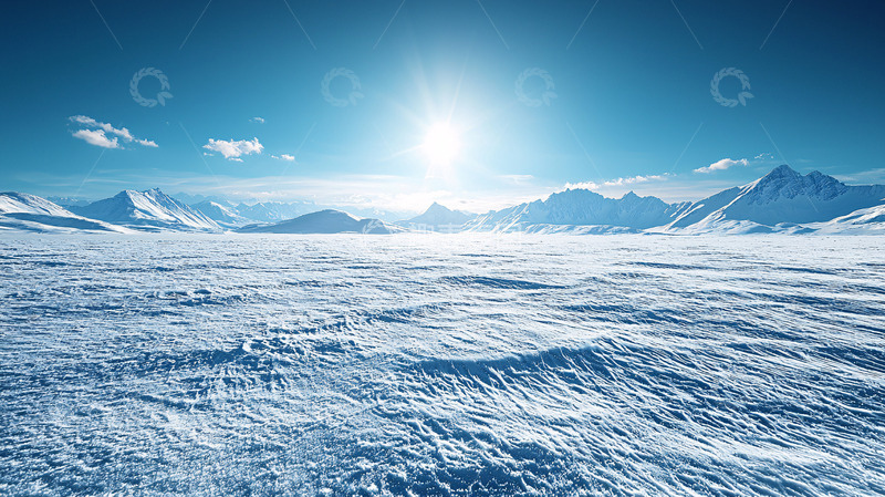 高清大图下载【趣麦麦图】冰天雪地广阔雪原