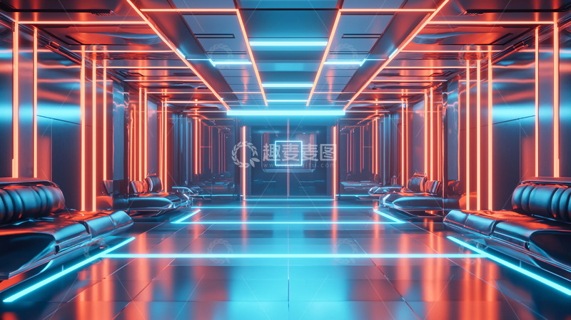 高清大图下载【趣麦麦图】未来科技感通道