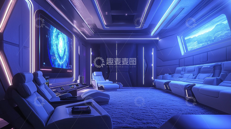高清大图下载【趣麦麦图】高端家庭影院设计
