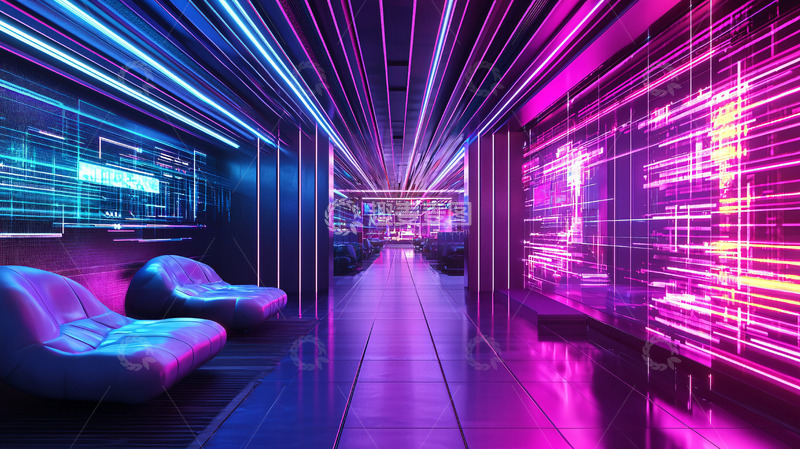 高清大图下载【趣麦麦图】科幻未来感通道