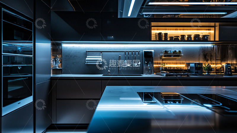 高清大图下载【趣麦麦图】现代化厨房高清图片
