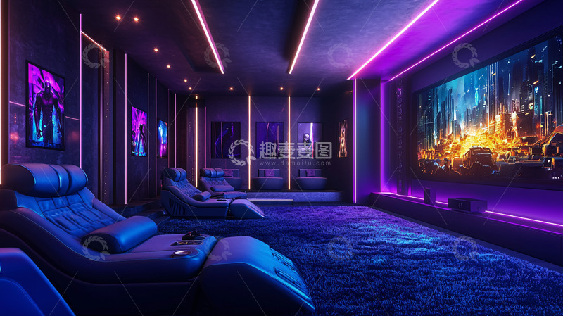 高清大图下载【趣麦麦图】高端家庭影院