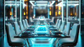 未来感餐厅高清图片