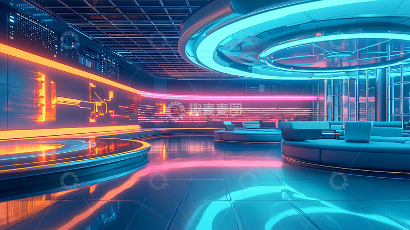 高清大图下载【趣麦麦图】未来科技感空间3