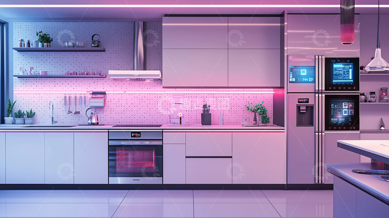 高清大图下载【趣麦麦图】现代化智能厨房