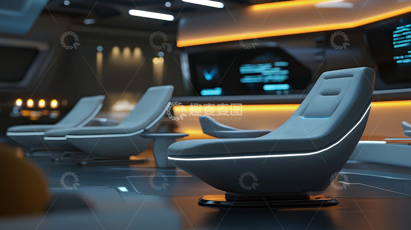 高清大图下载【趣麦麦图】未来派休息室