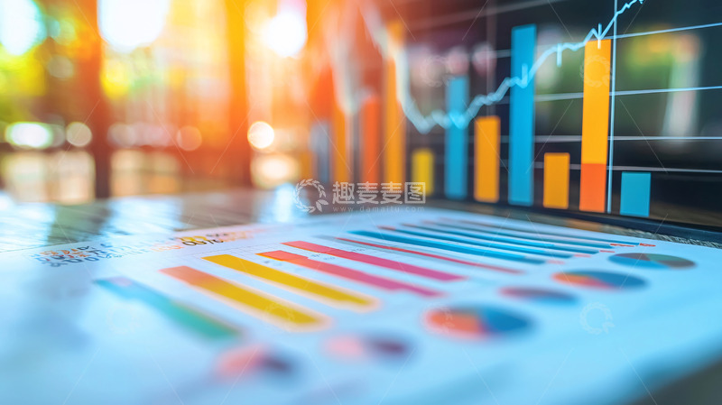 高清大图下载【趣麦麦图】增长图表高清图片