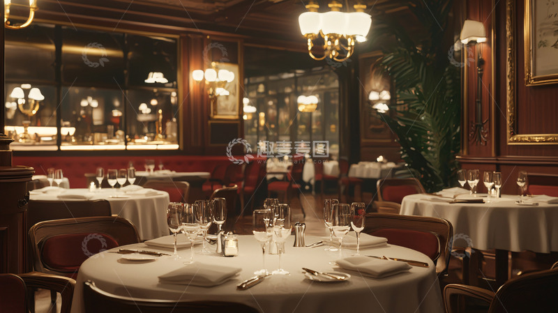 高清大图下载【趣麦麦图】高档餐厅室内环境