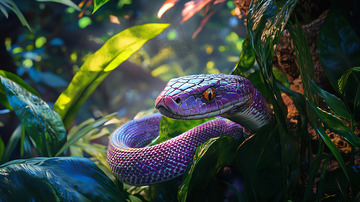 紫色蛇高清图片