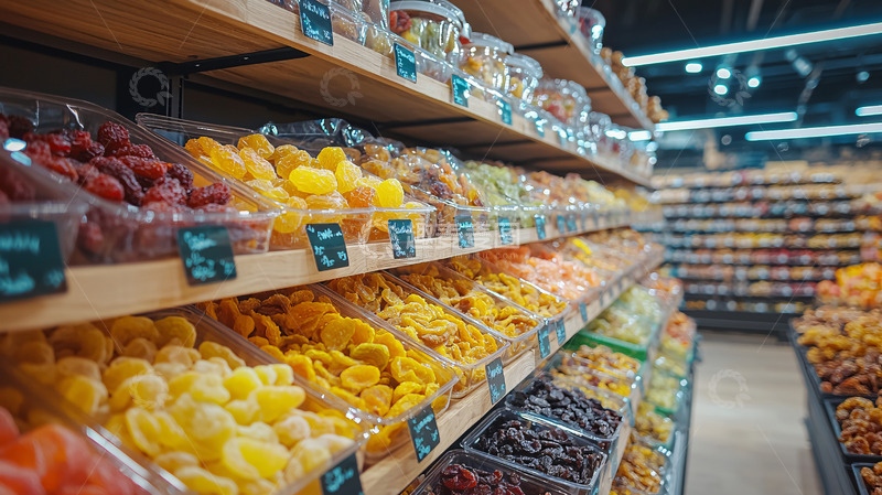 高清大图下载【趣麦麦图】超市货架干果