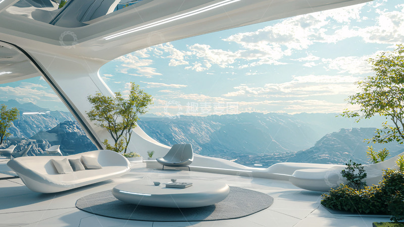 高清大图下载【趣麦麦图】未来感现代别墅