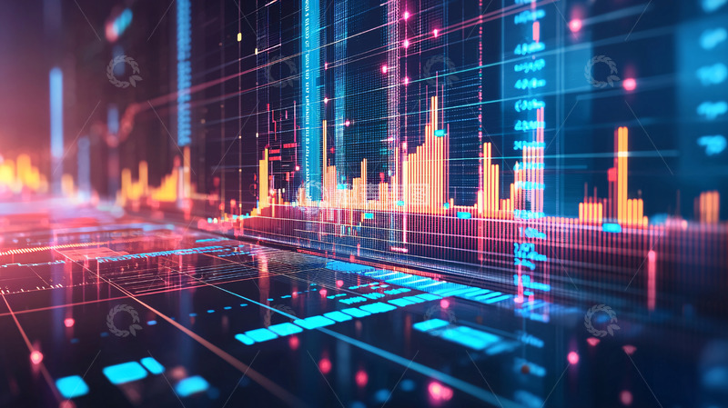 高清大图下载【趣麦麦图】科技感数据图表