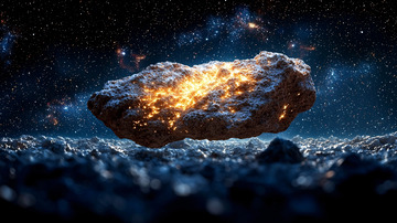 宇宙陨石燃烧
