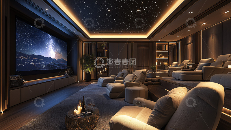 高清大图下载【趣麦麦图】高端家庭影院