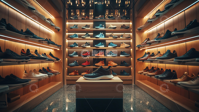 高清大图下载【趣麦麦图】高端鞋店陈列