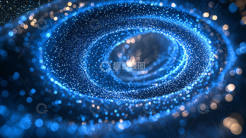 高清大图下载【趣麦麦图】蓝色漩涡星云