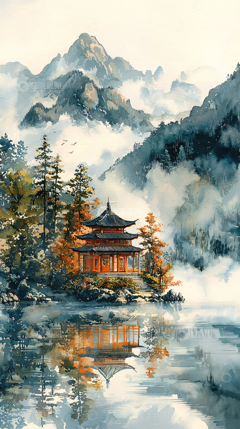 高清大图下载【趣麦麦图】水墨画