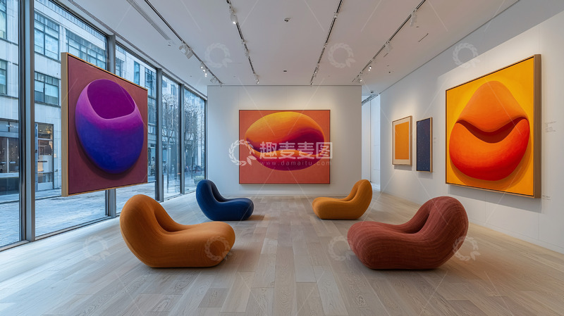 高清大图下载【趣麦麦图】现代艺术画廊