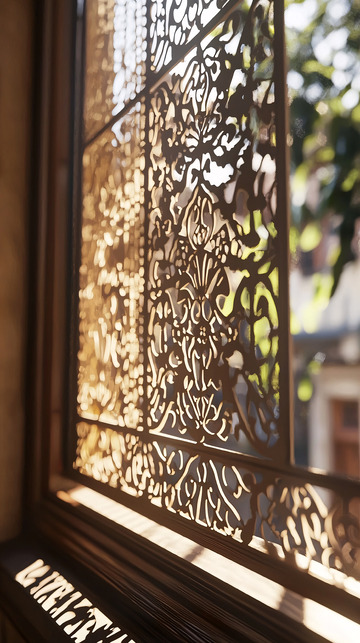 窗棂雕花图案
