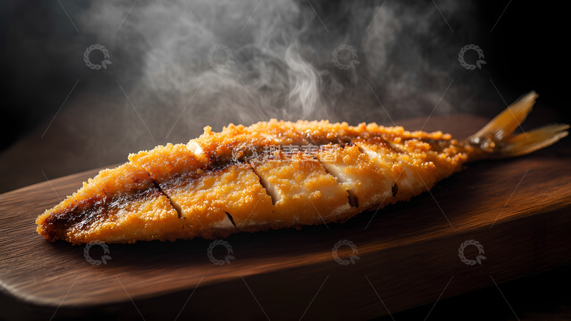 高清大图下载【趣麦麦图】美味烧烤烤明太鱼美食摄影图
