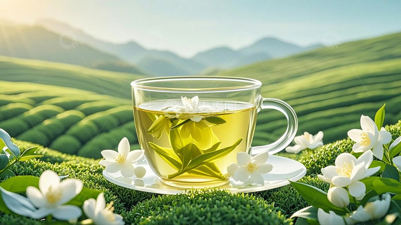 高清大图下载【趣麦麦图】春茶绿茶茉莉花茶32