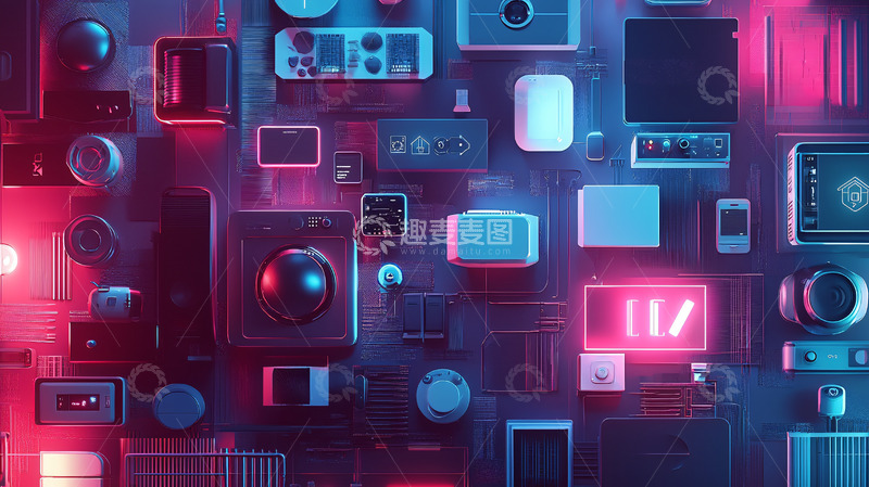 高清大图下载【趣麦麦图】科技感十足的智能家居设备