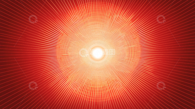 高清大图下载【趣麦麦图】红色光线辐射中心