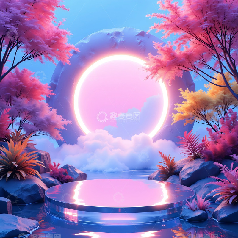 高清大图下载【趣麦麦图】电商创意背景图4