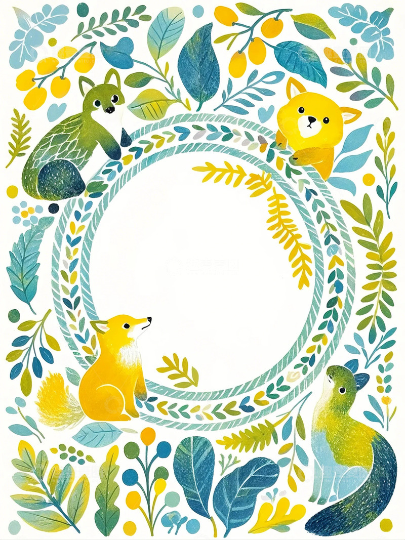 高清大图下载【趣麦麦图】边框 卡通   小清新7